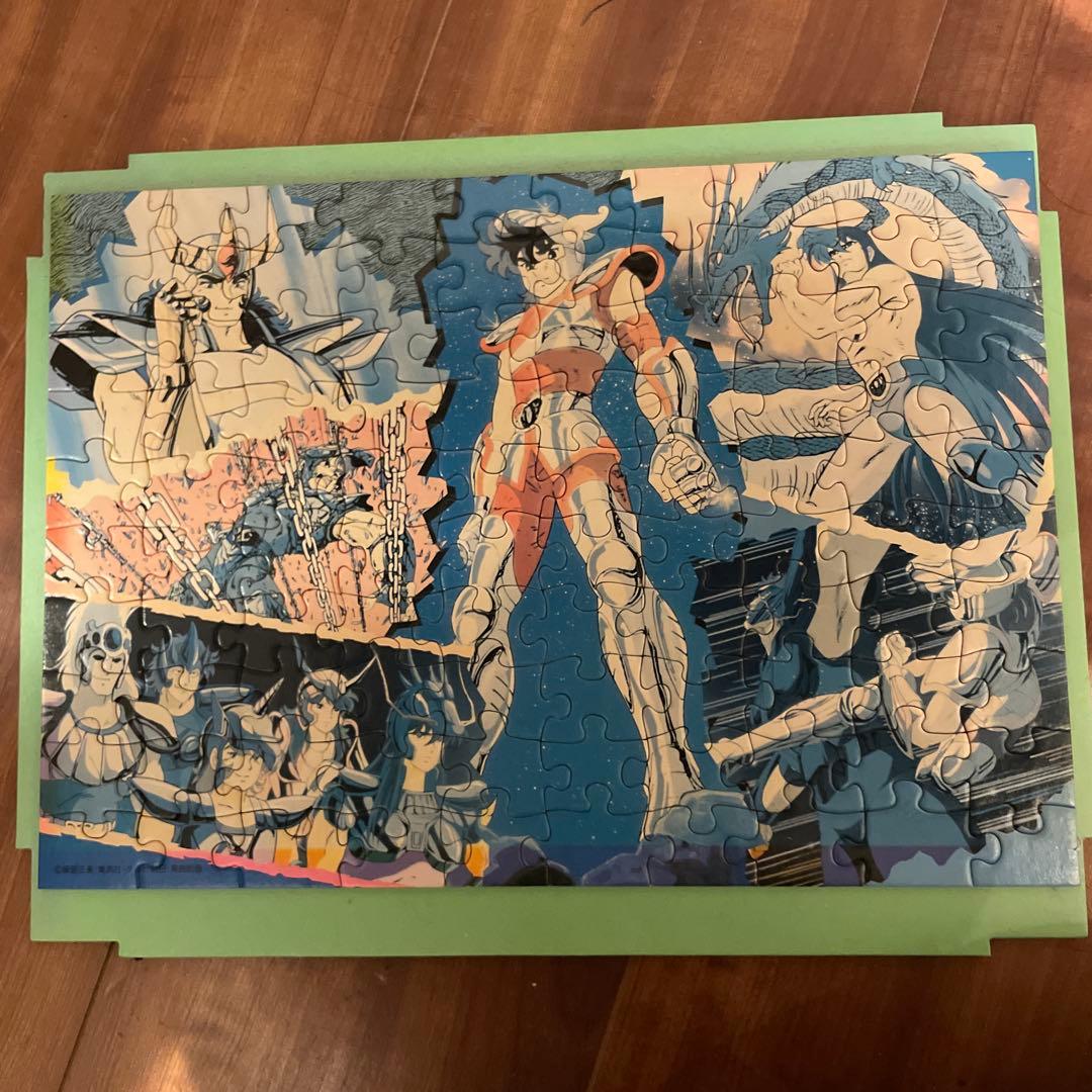 ⭐︎デッドストック⭐︎聖闘士星矢　当時物　パズル　100P セイカノート　完成品