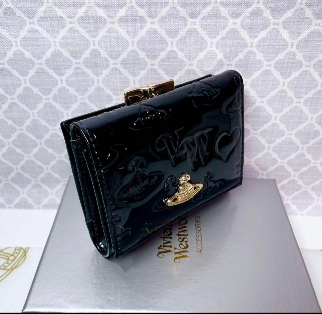 【大人気✨️ショッパー付】新品 Vivienne Westwood エナメル黒