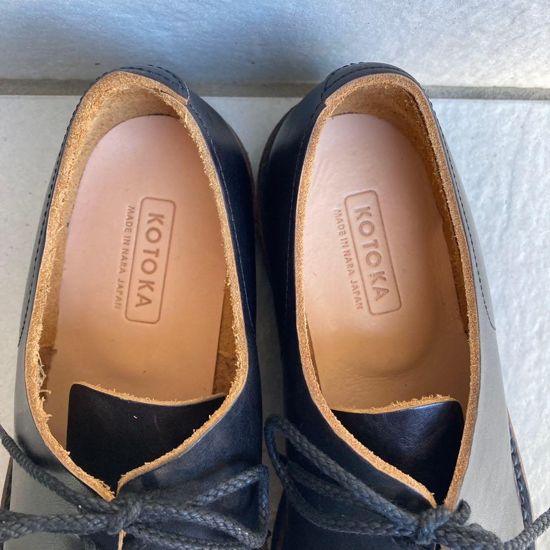 KOTOKA 一枚革ダービー ブラック 25.5