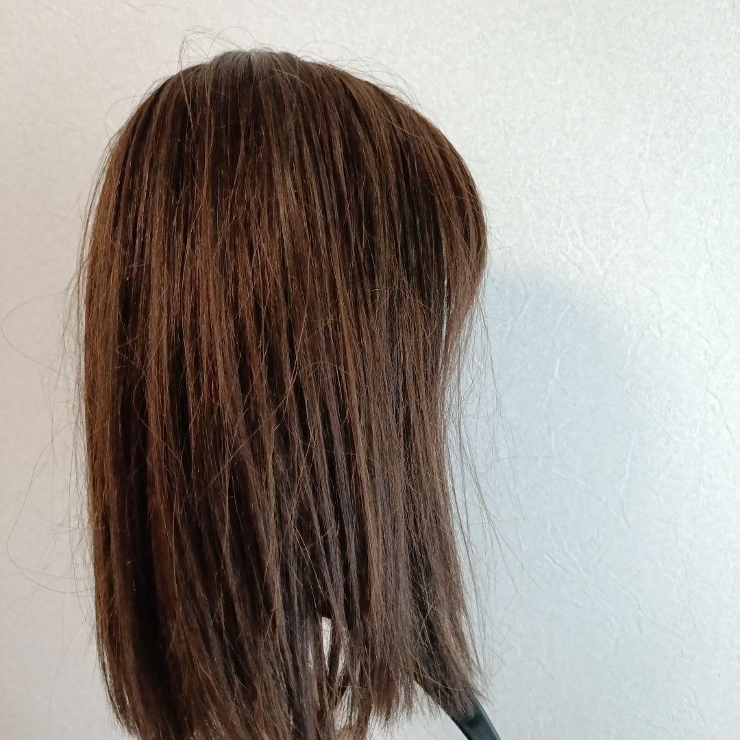 天使のレイヤーセミディ人毛MIX　チョコブラウン　リネアストリア