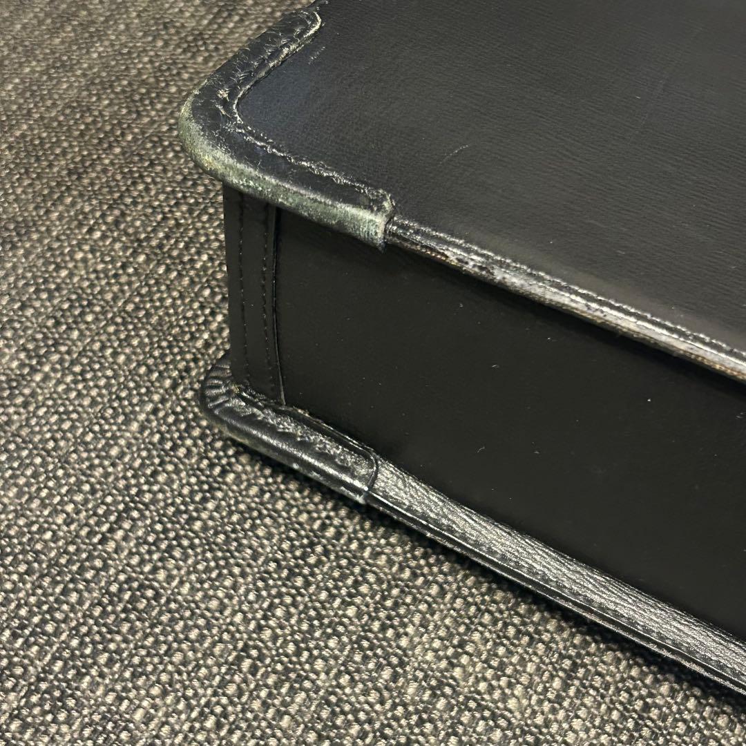 レザー ビジネスブリーフケース 黒