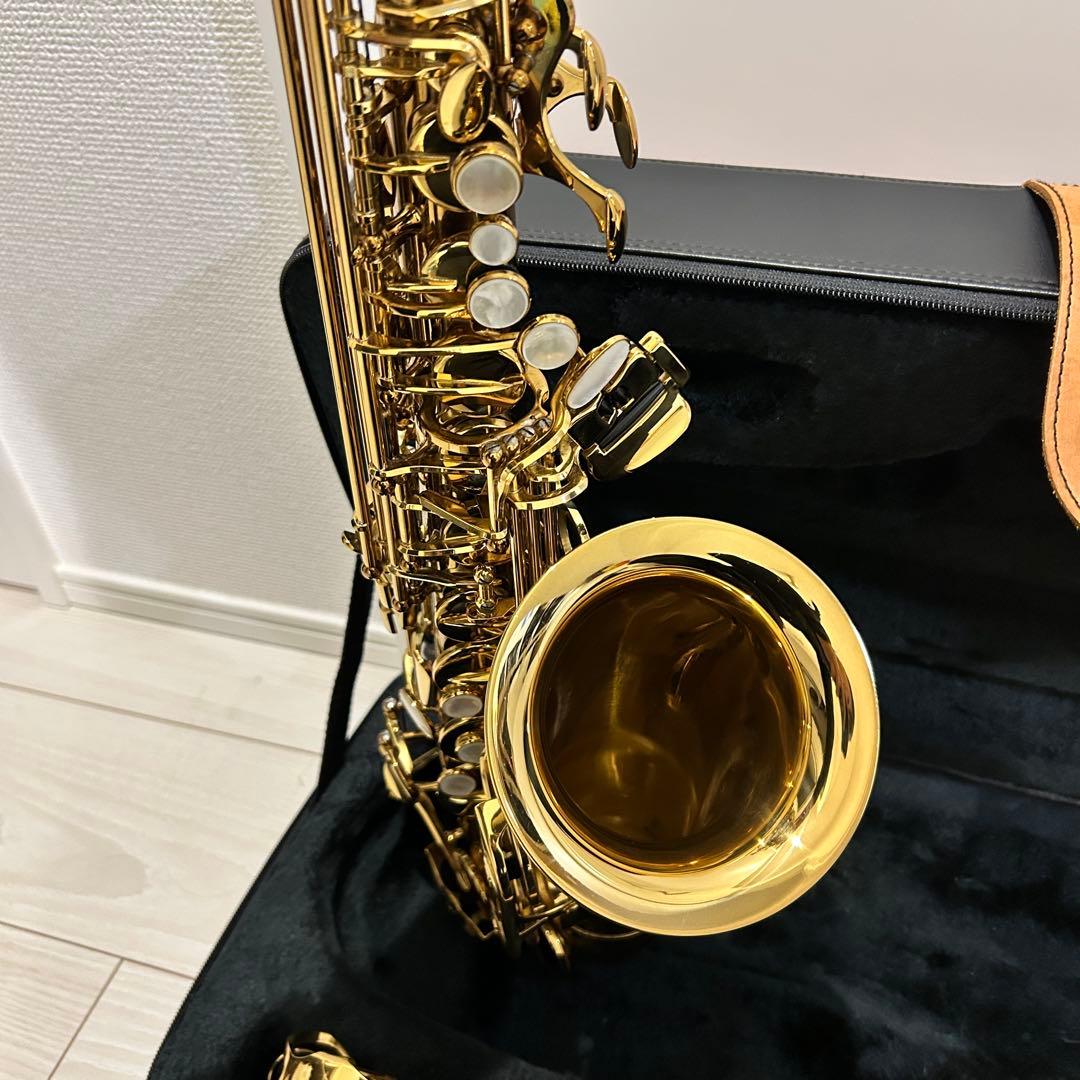 【最上位】Festi Crest A 島村　アルトサックス 手彫り 本革ケース