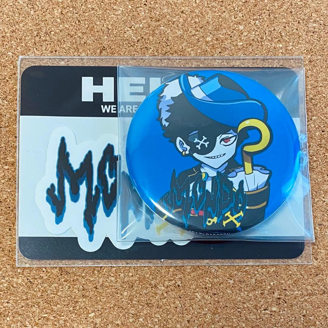 CrazyRaccoon CRストア ステッカー付き缶バッジ mondo ① - メルカリ