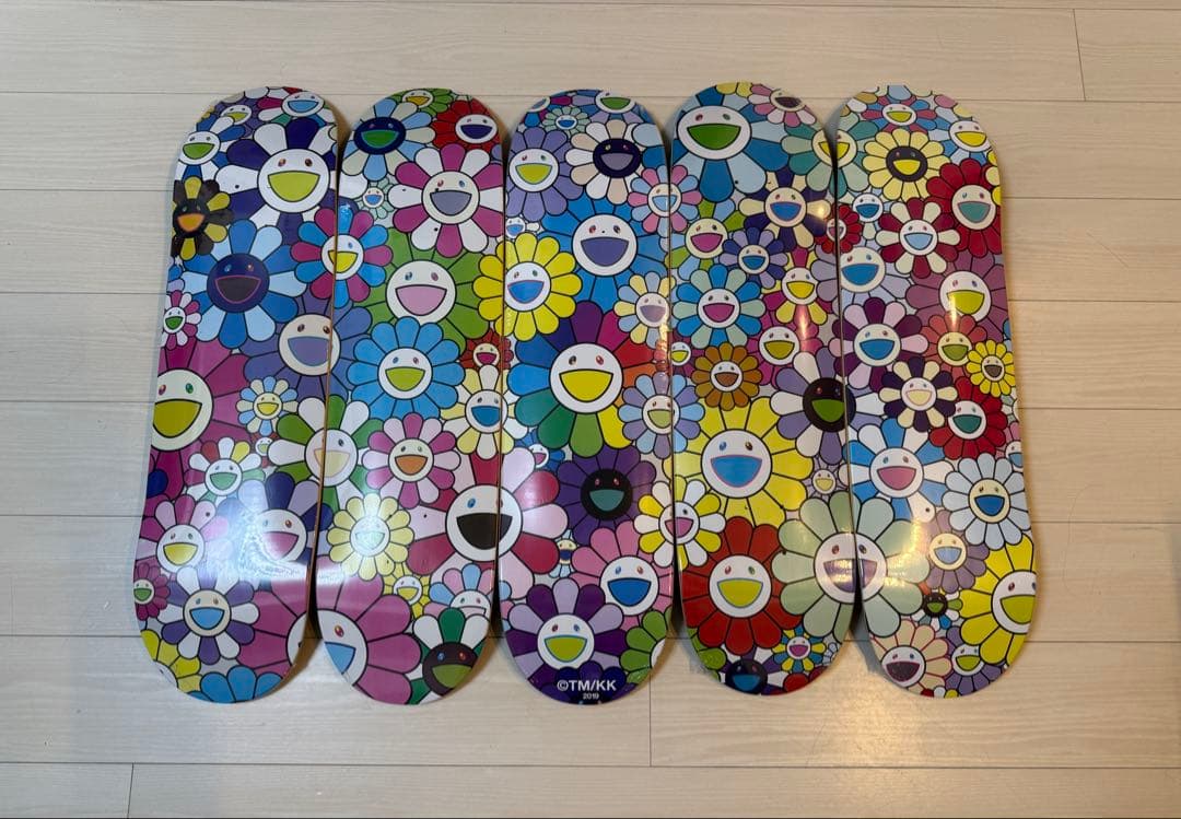 Flower Skateboard Deck 5枚 Set 村上隆