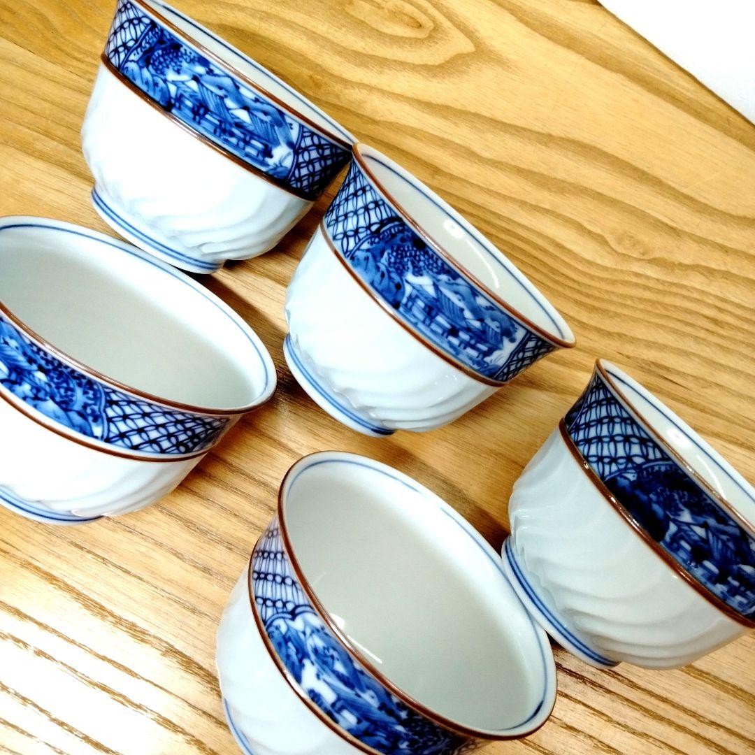 ☆ 平安光抱 清水焼 染付湯呑