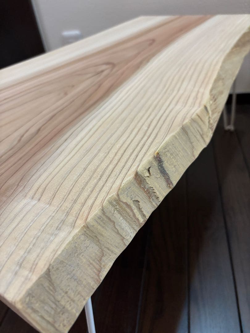 一枚板 無垢材 杉板 折りたたみ ローテーブル サイドテーブル 紀州杉