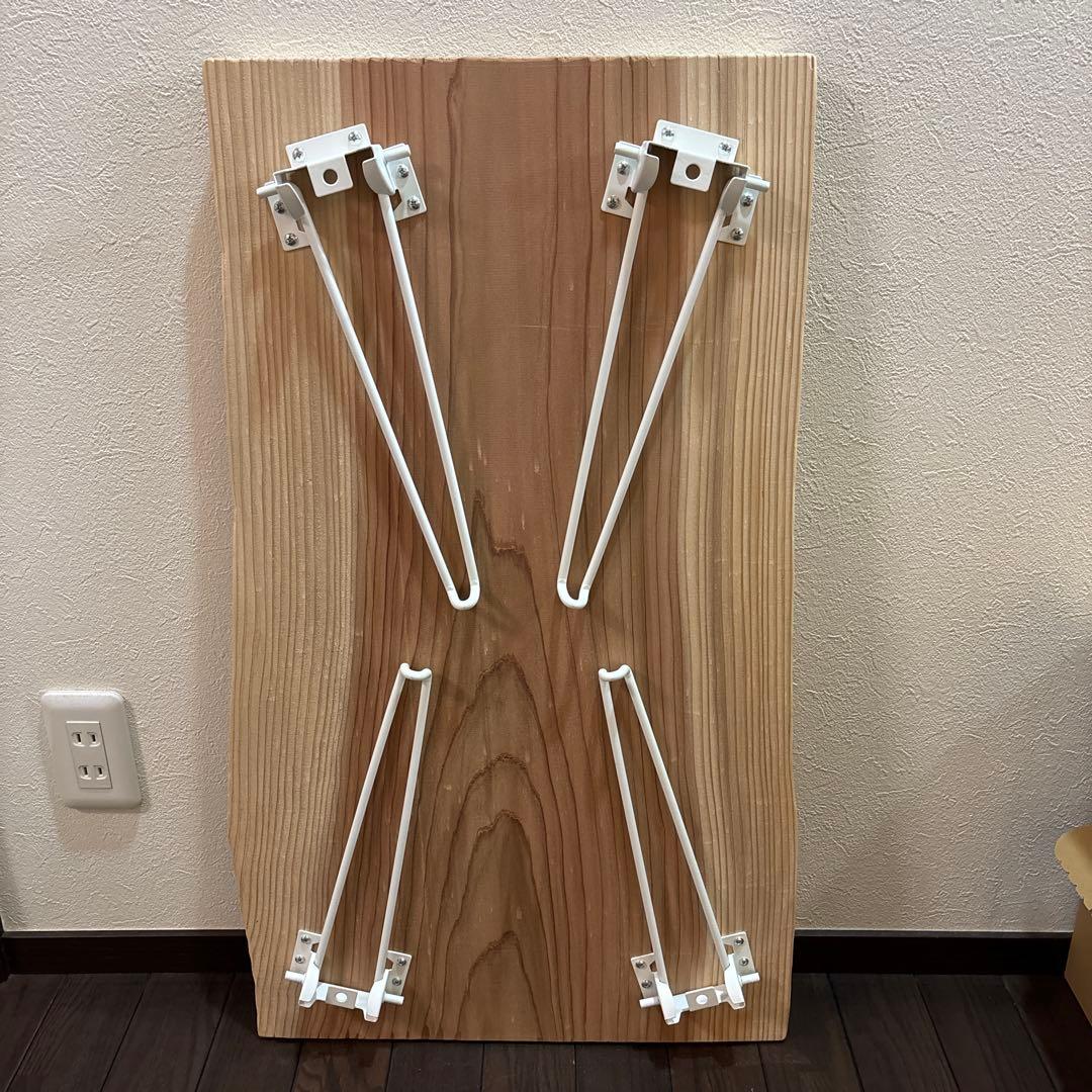 一枚板 無垢材 杉板 折りたたみ ローテーブル サイドテーブル 紀州杉