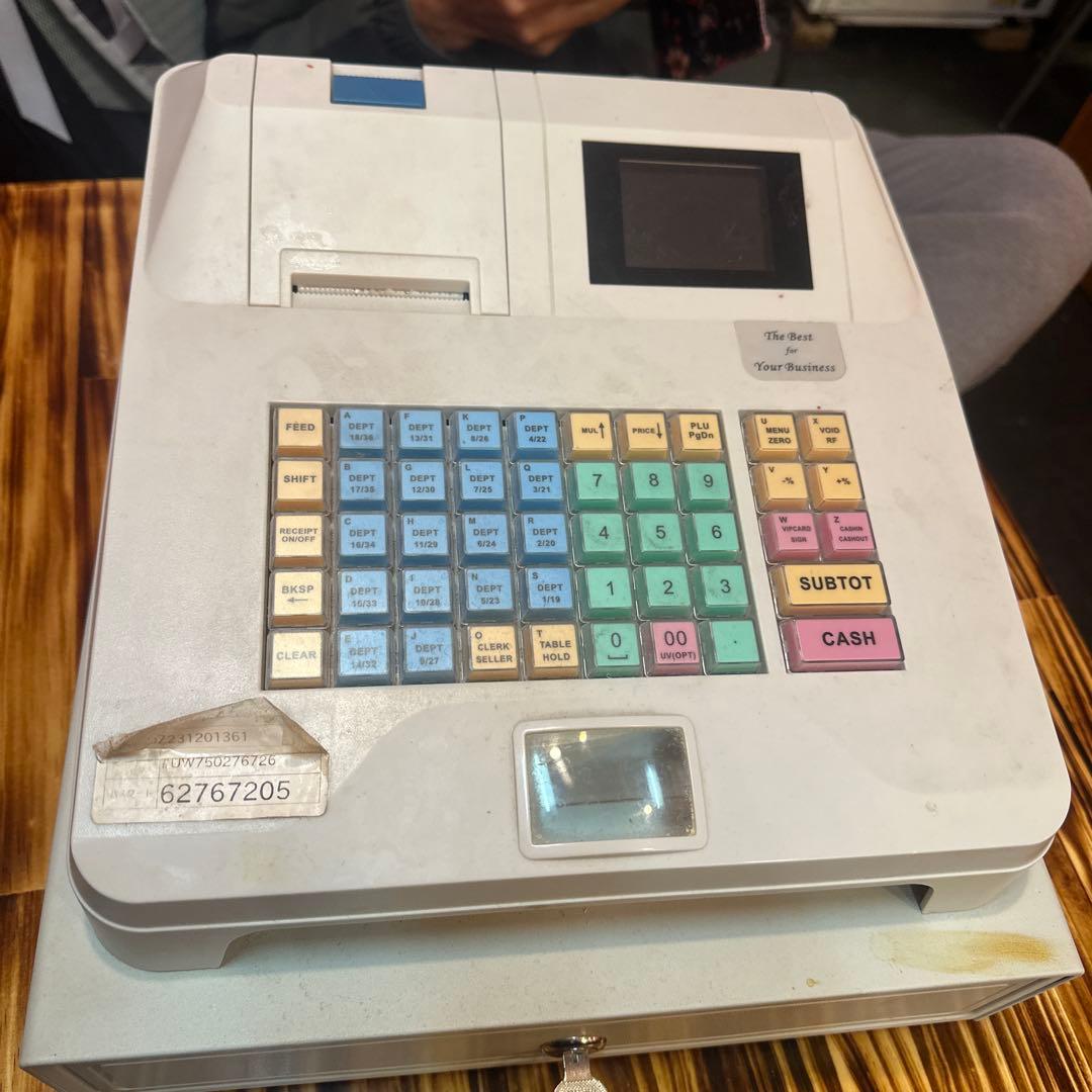 ホワイトレジスター デジタルディスプレイ付き Amazon | カシオ レジスター 10部門 ドロア分離型 TE-340WE ホワイト