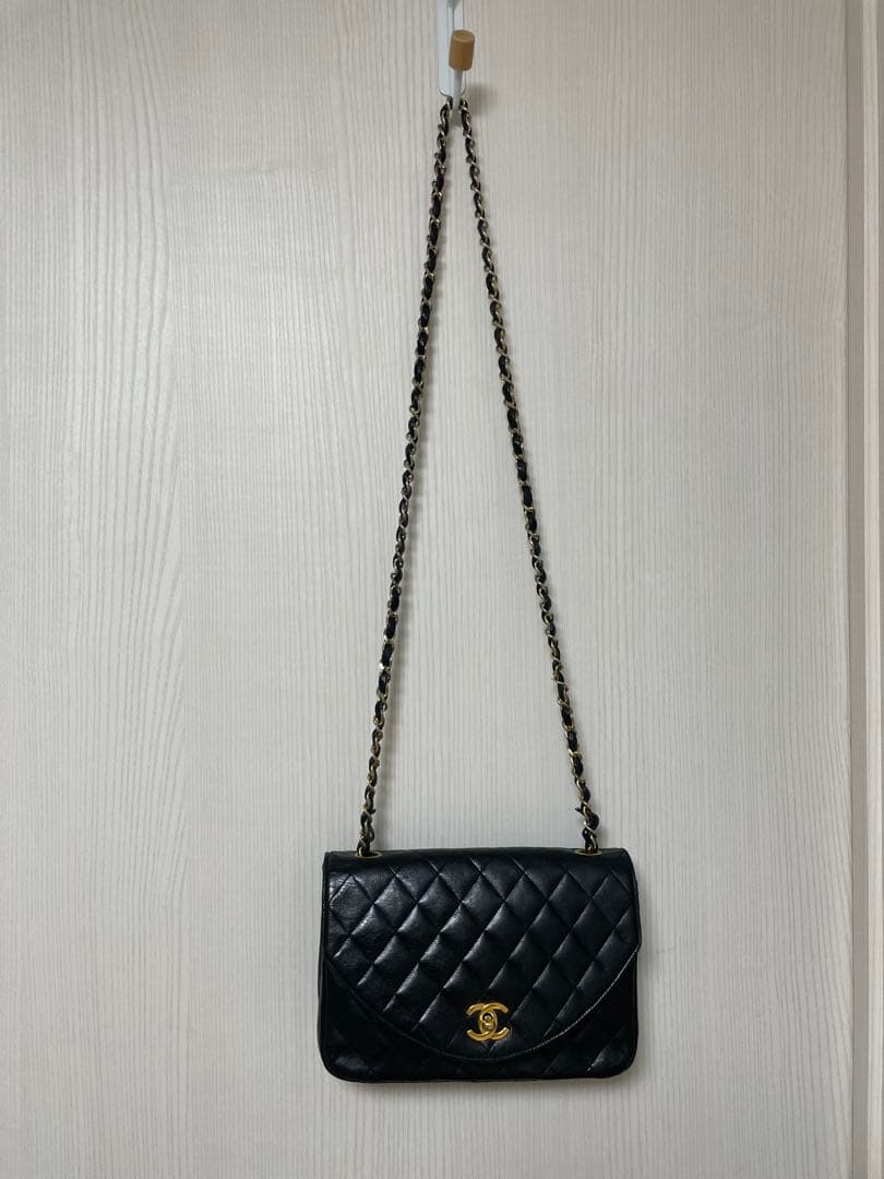 CHANEL 黒 キルティング ショルダーバッグ