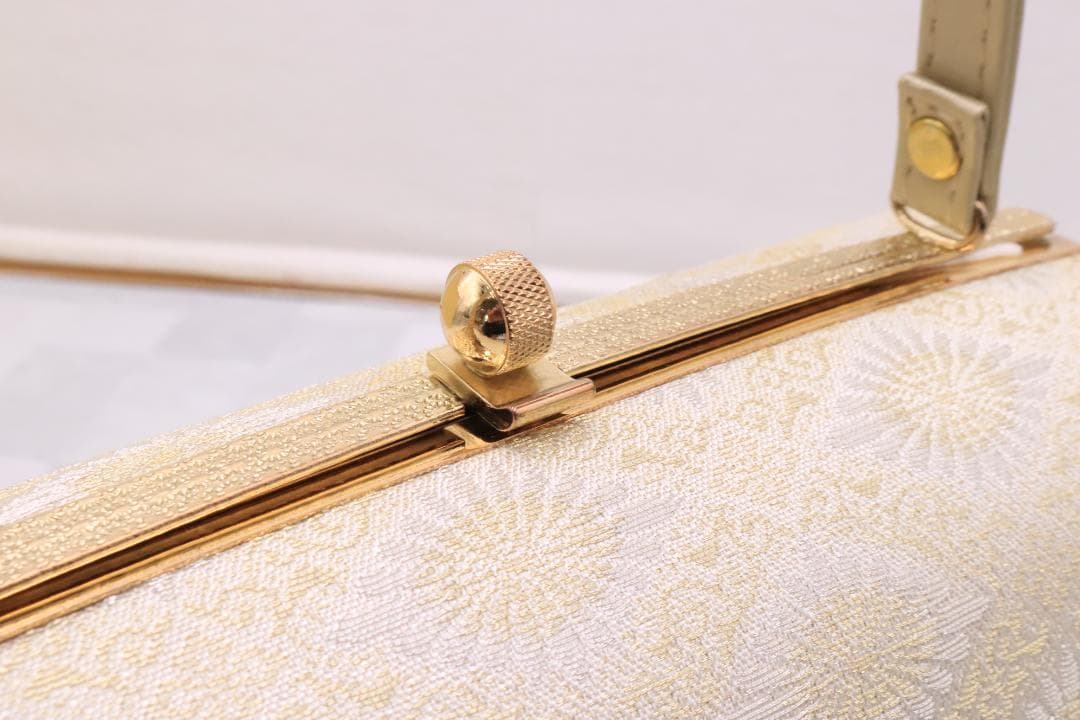 ◇未使用 和装バッグ 草履セット ゴールド系カラー 着物 小物