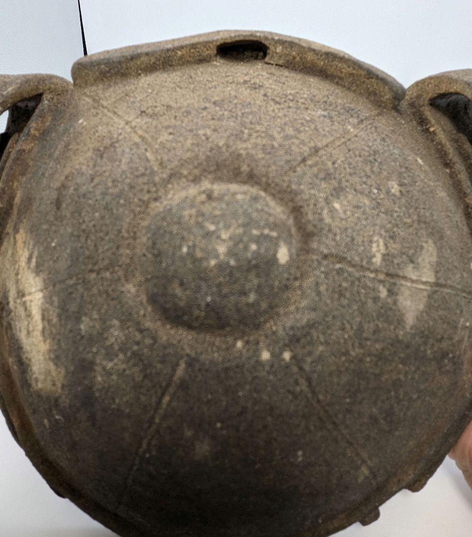 西川政彦 備前焼 兜2種 合箱 カブト 鎧兜 端午の節句 置物 細工物 西川政美