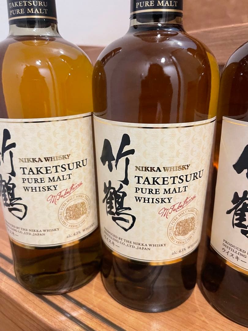 ニッカ 竹鶴ピュアモルトウイスキー 3本セット