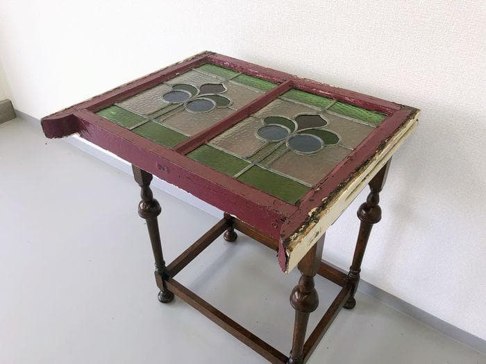 最終値下げ】アンティーク 家具 ステンドグラス 1910年頃 英国 102A