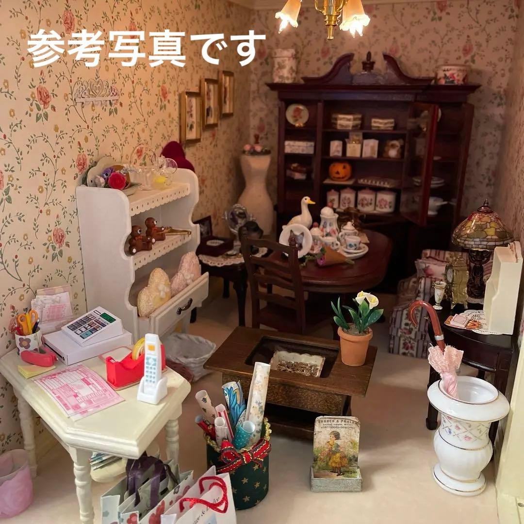 1/12ドールハウス&リーメント ミニチュア●雑貨屋 ショップ レジ テーブル