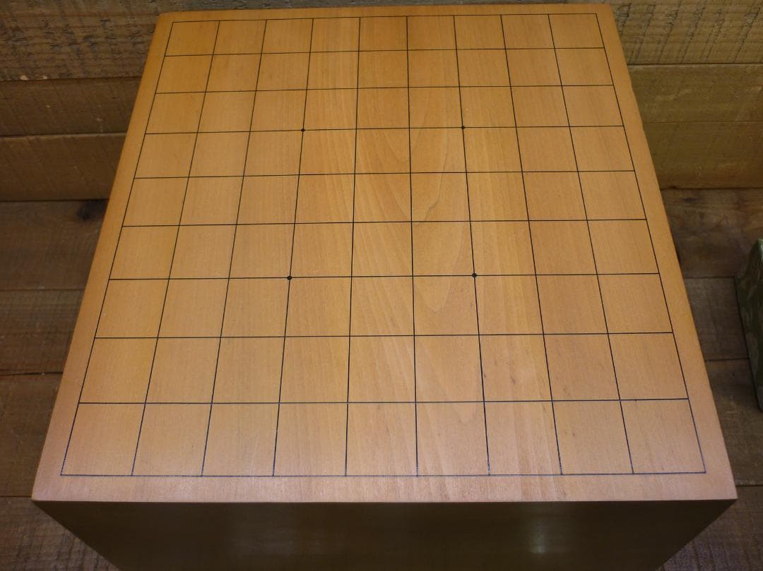 USED 天童手彫将棋駒 本黄楊 光匠作 錦旗書 将棋盤 駒台 将棋セット一式