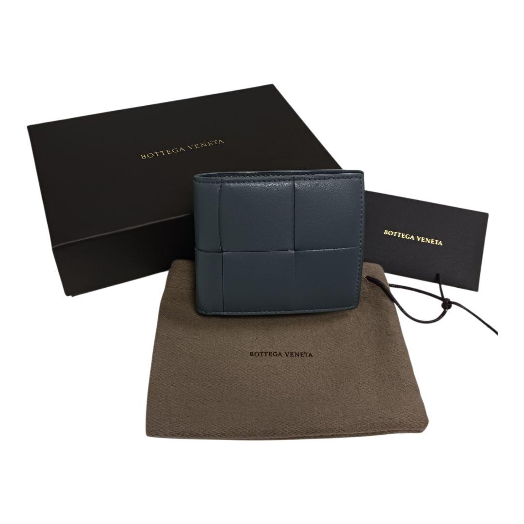 BOTTEGA VENETA カセット 二つ折り財布 グレー ボッテガヴェネタ