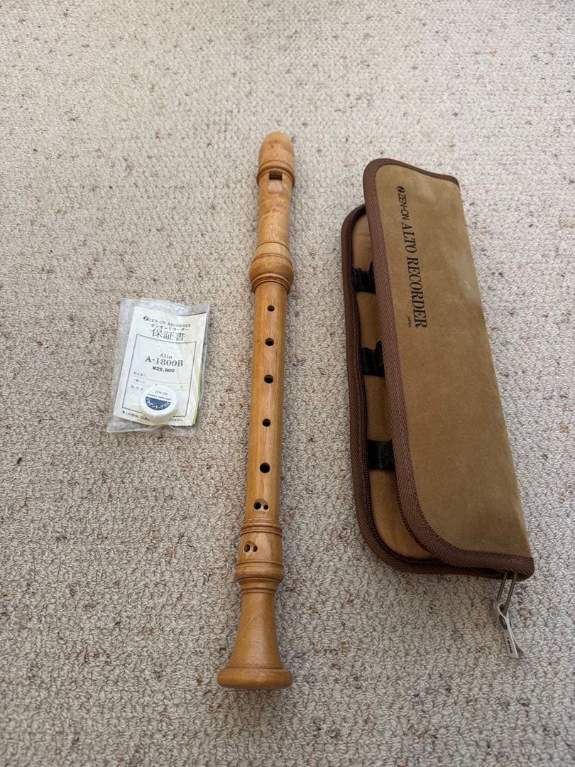 ZEN-ON 全音 木製 アルトリコーダー A-1800B
