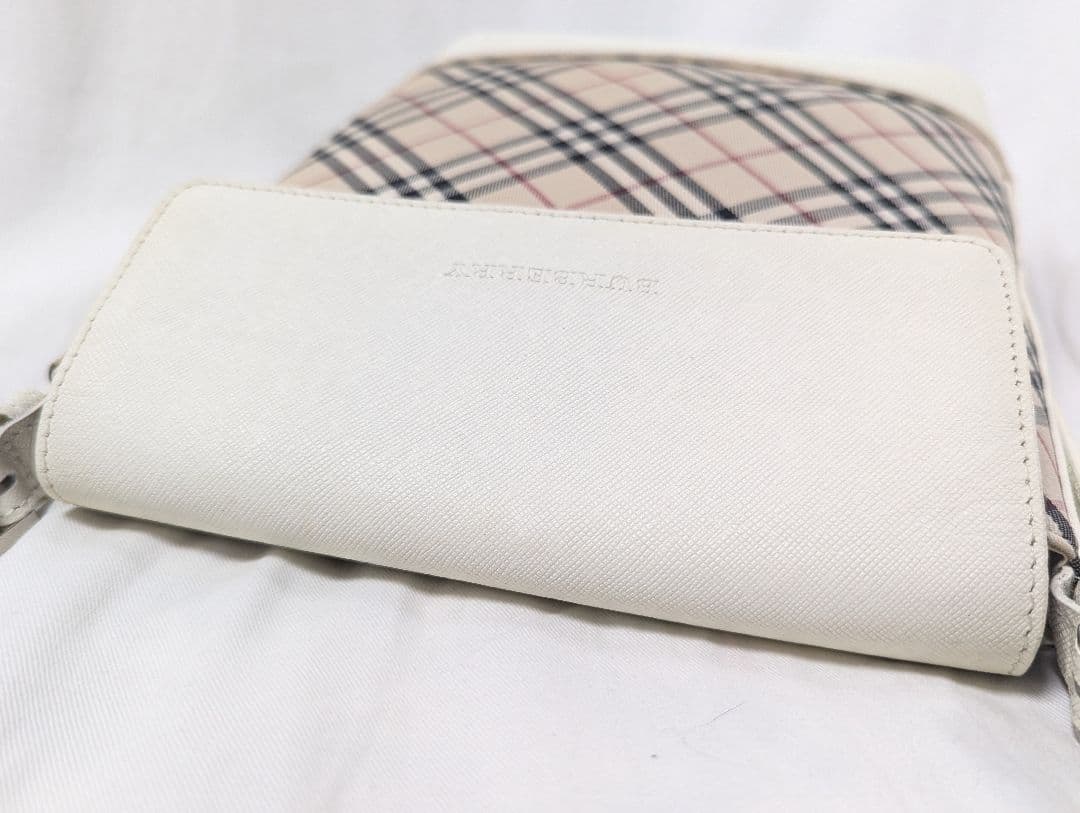 Burberry バーバリー ショルダーバッグ ノバチェック 斜め掛け レザー