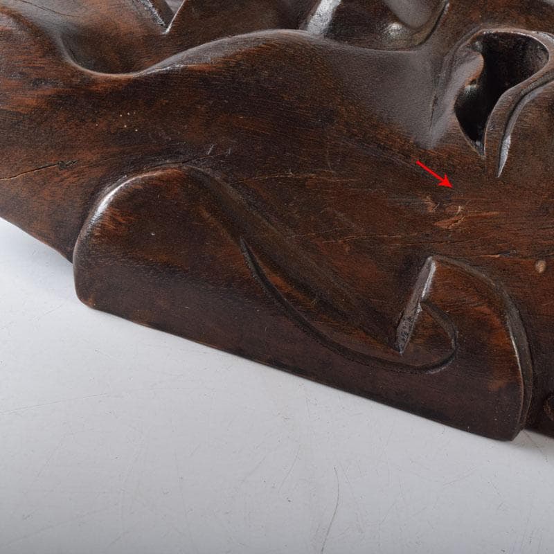 能面 能楽 雅楽 木彫 お面 C 8250