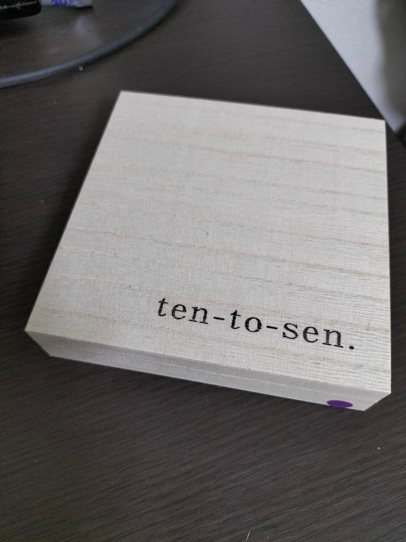 ダ*ン様 ten-to-sen点と線全パーツコードバ二つ折り財布new-usuh