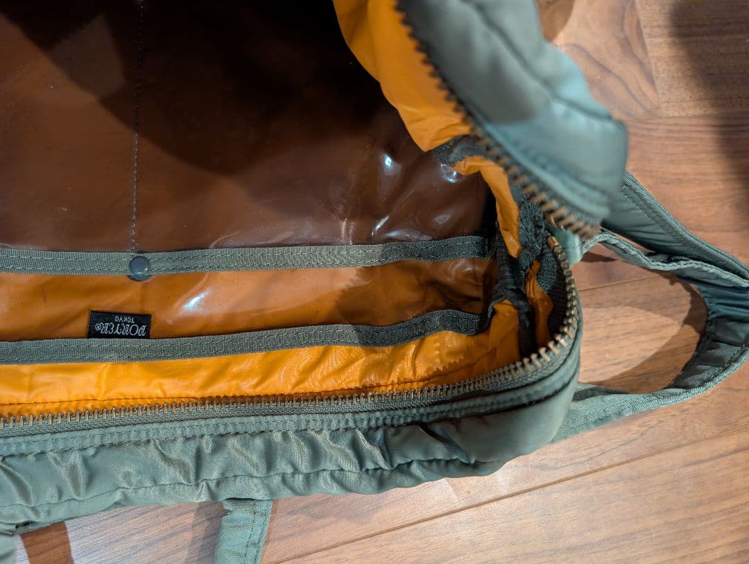 PORTER タンカー 2way ブリーフケース セージグリーン