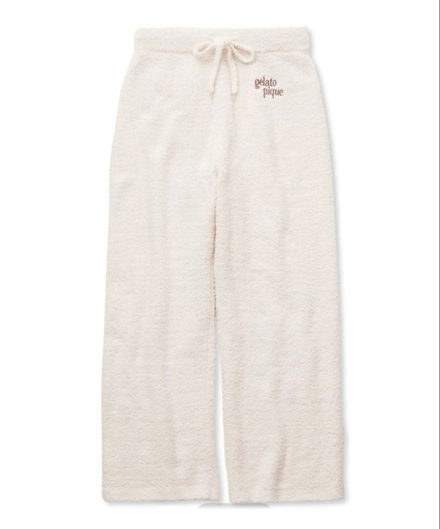 ジェラートピケ パウダーDOG3柄ジャガードプルオーバー＆ロングパンツセット