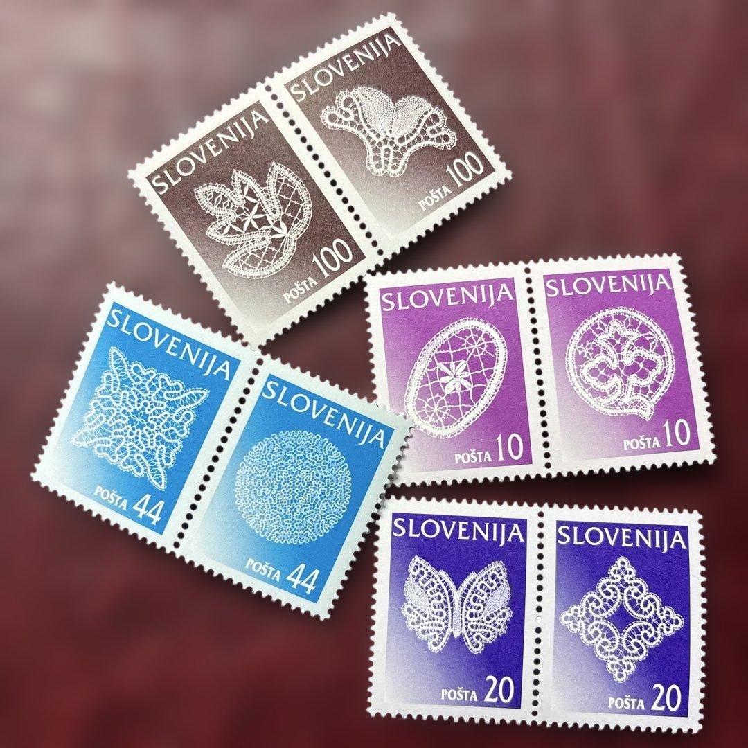 77035セール現品限 外国切手 スロベニア発行レース8種揃普通 - メルカリ
