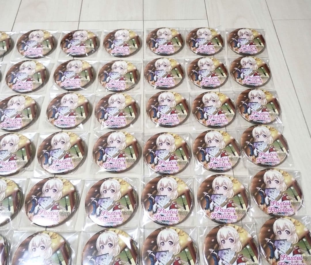 バンドリ　ガルパ　白鷺千聖　缶バッジ　55個セット