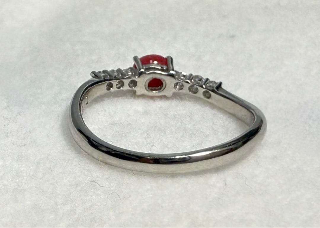 フテネンコ　コンクパール　0.49ct Pt リング（No.8195）