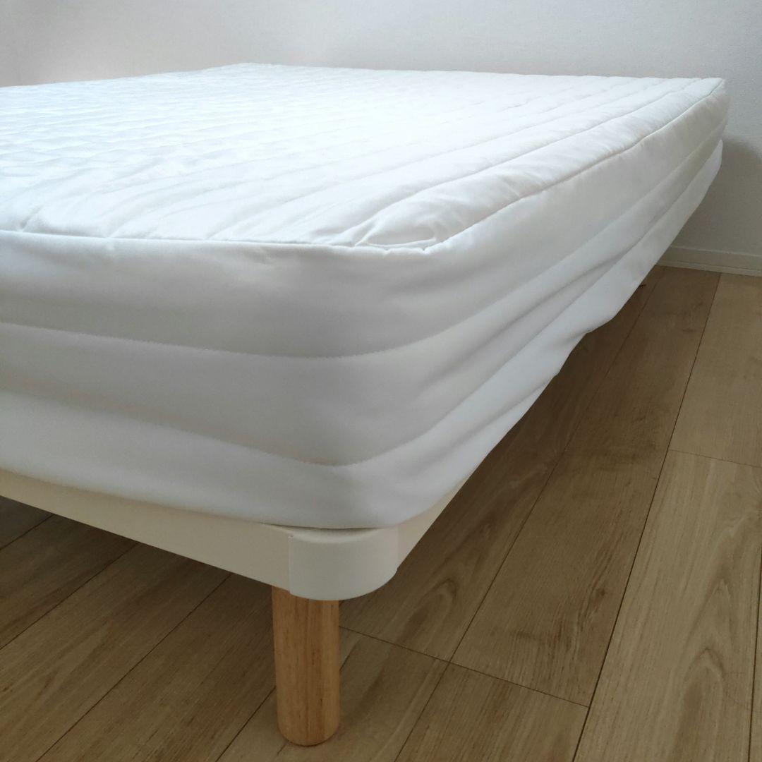 無印良品 脚付きマットレス 高密度ポケットコイル/ダブル