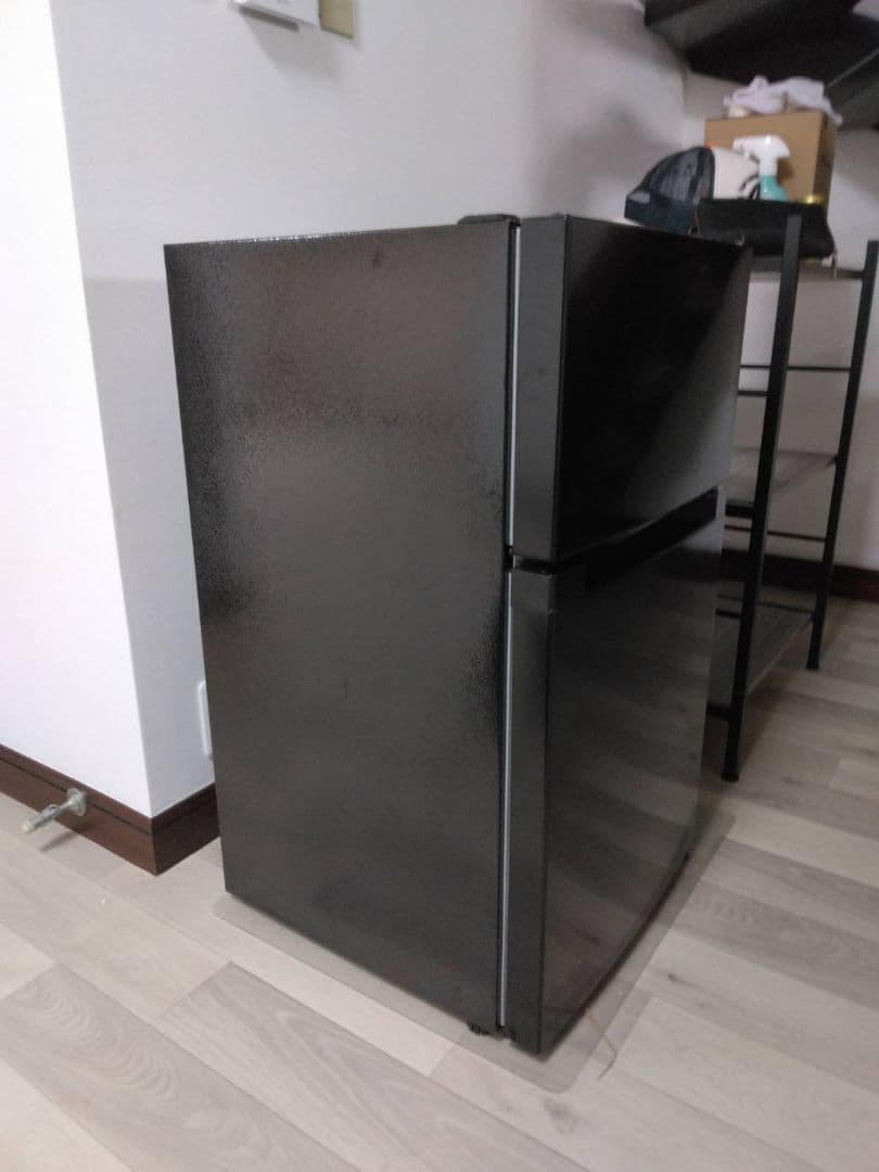 ブラック冷蔵庫 コンパクトタイプ