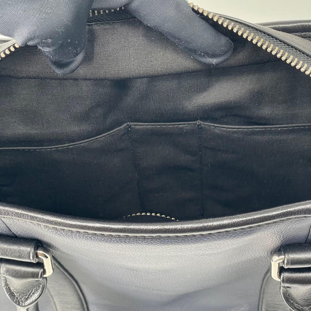 COACH コーチ ビジネスバッグ トートバック2way A4 ブラックネイビー