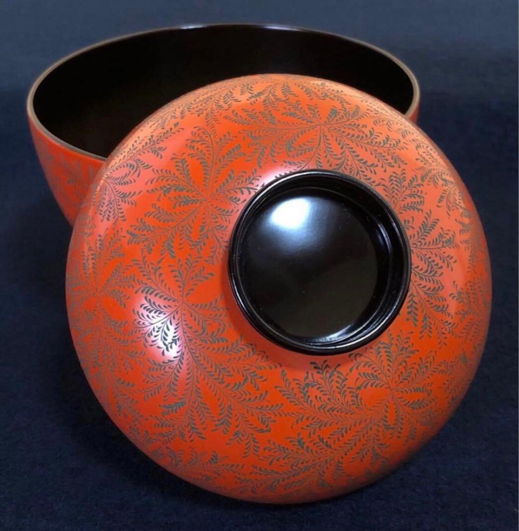 《レ》輪島塗 忍彫 吸物椀10客 柴吉漆器店 共布共箱 251113え1