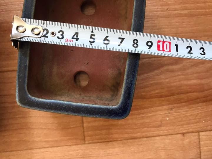 盆栽鉢 燿山③時代ミニ盆栽鉢燿山長方鉢2個セット山