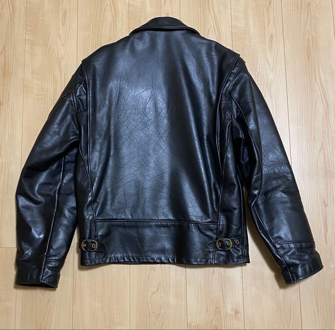 Schott シングルライダースジャケット AT101 サイズ38 美品】SCHOTT