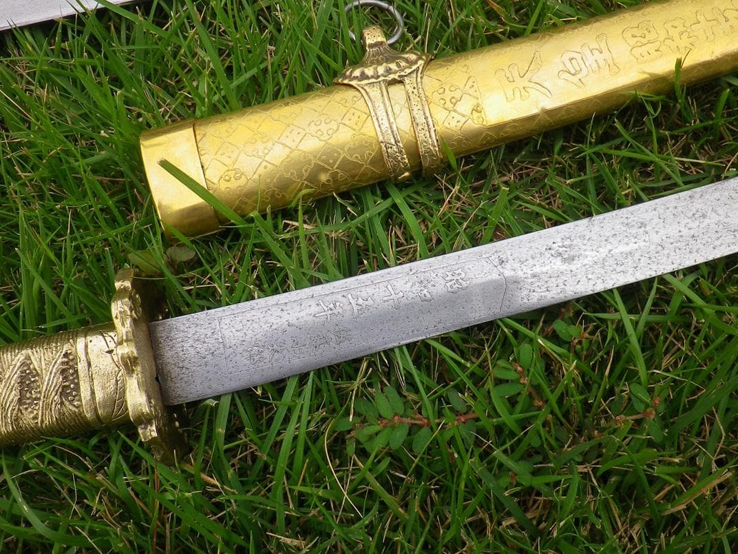 紀元二千六百年節祭の模造刀　昭和十五年　佐藤小太郎　貴重な大小セット