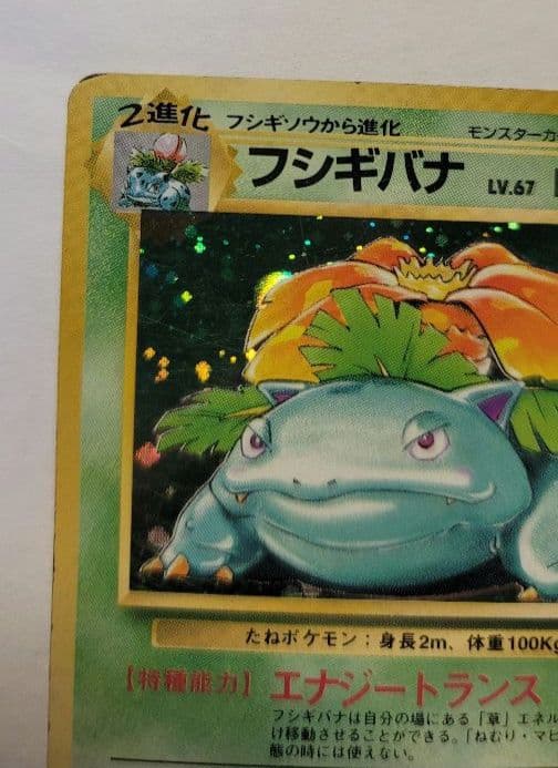 ポケモンカード　フシギバナ　(初版)　マークなし リザードン カメックス 旧裏