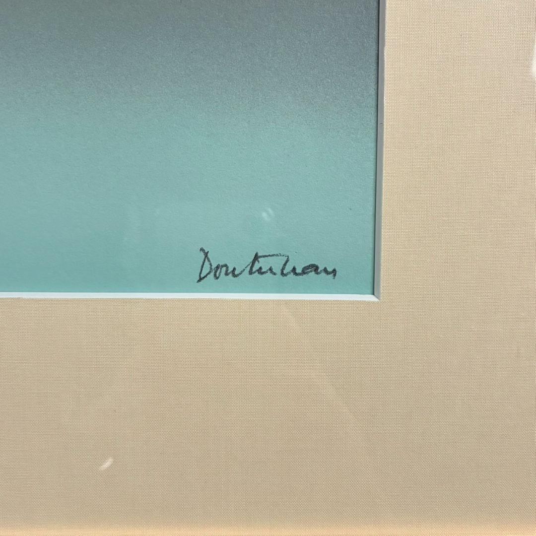 ピエール・ドートルロー「ローズ色の空と白い舟」リトグラフ 直筆