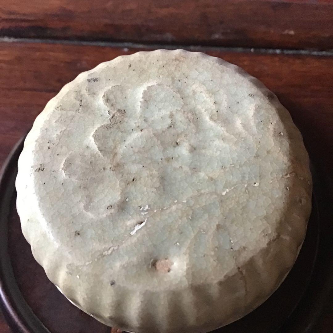 宋 青白磁 陽刻花 香合 皿・プレート中国美術 染付