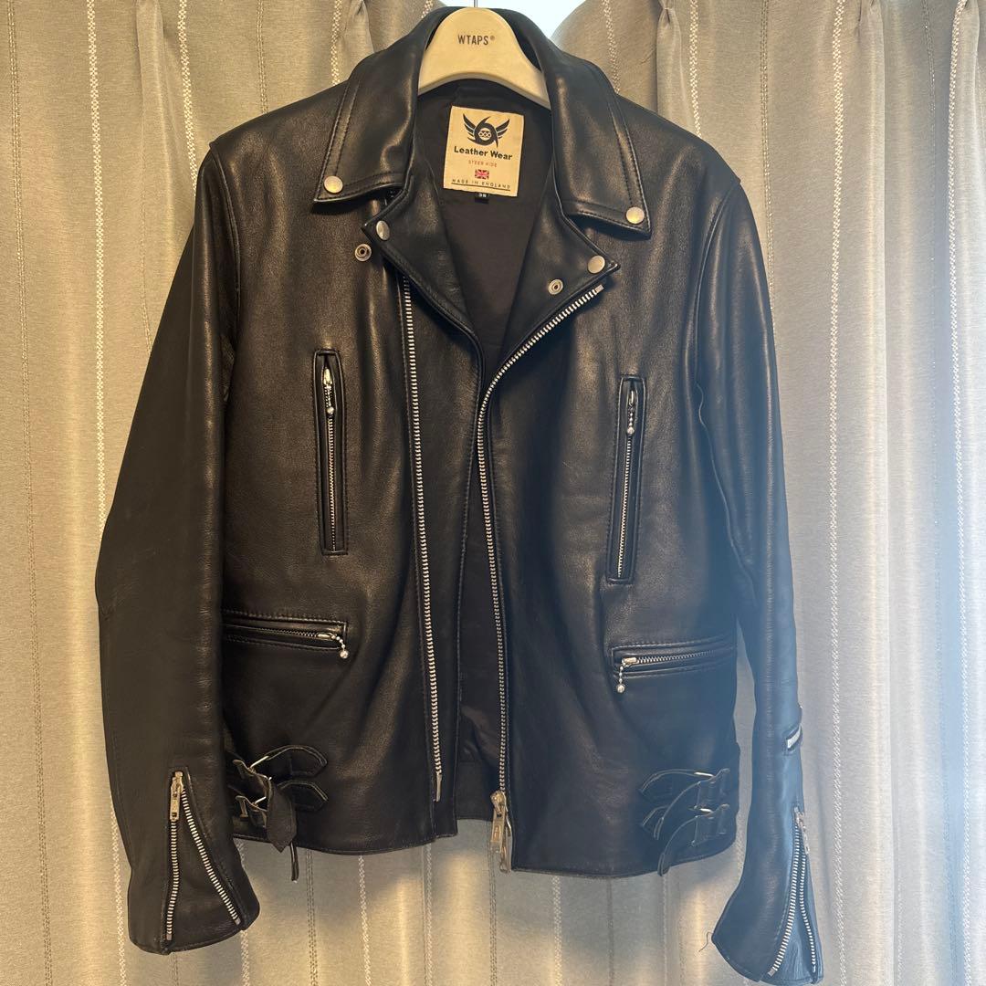 サイズ3 JACKROSE ゴートレザー ダブルライダースジャケット JACK ROSE