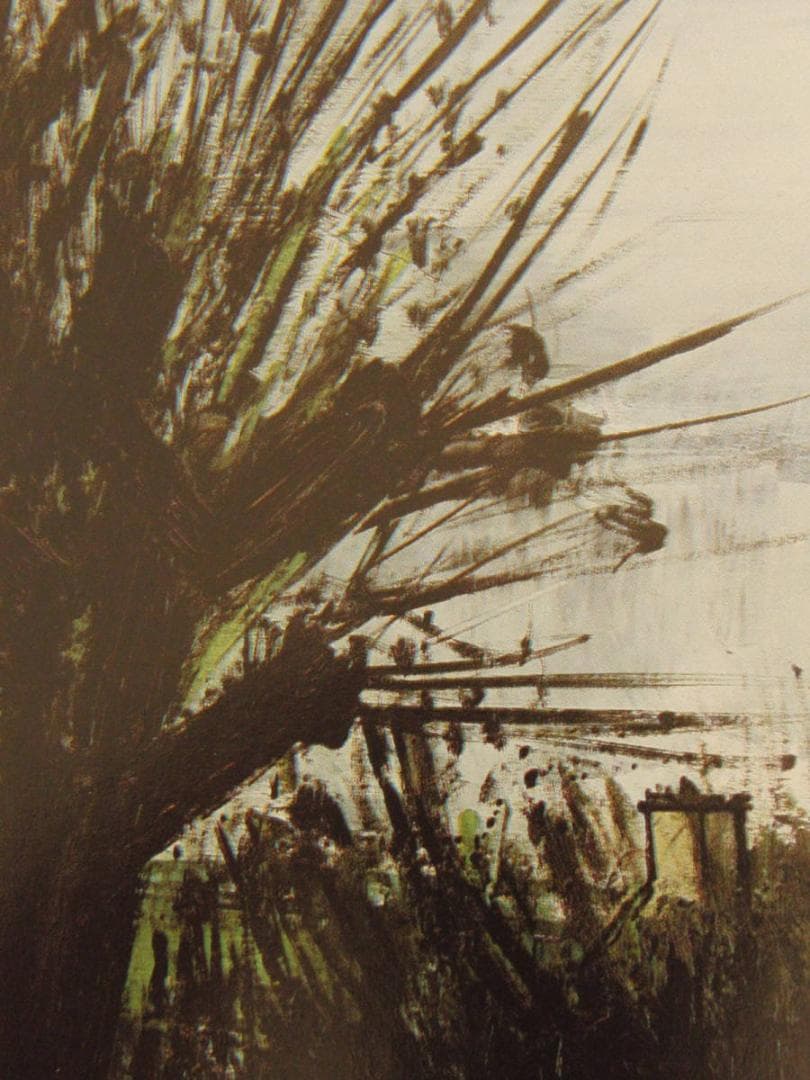 ベルナール・ビュッフェ「La maison blanche」希少画集の額装画