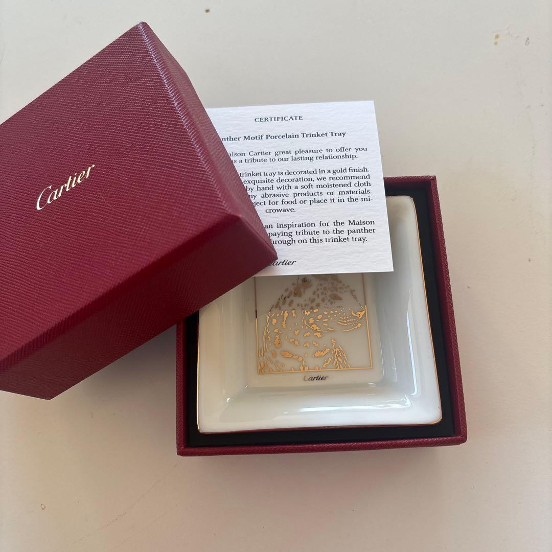 ＊希少・未使用＊Cartier カルティエ　パンテール　トレイ　小物入れ　飾り皿