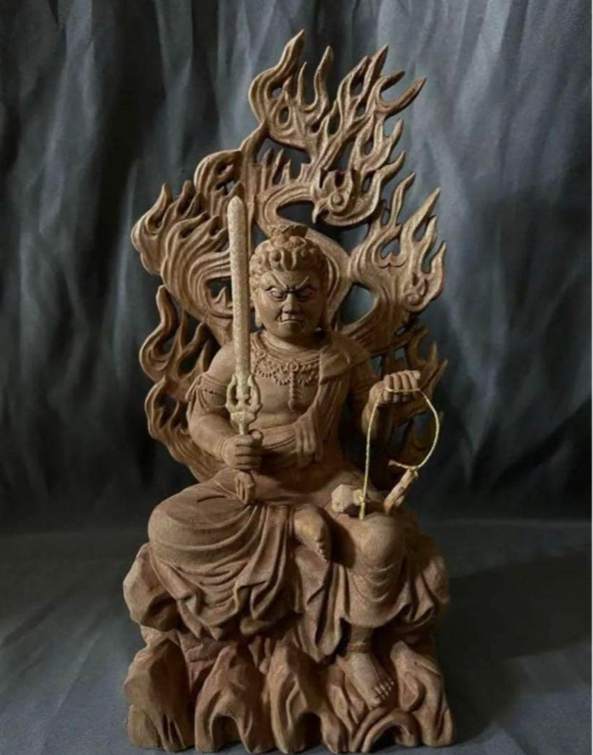 や*ん様 井波彫刻 仏教工芸品 総楠製 極上彫 木彫仏像