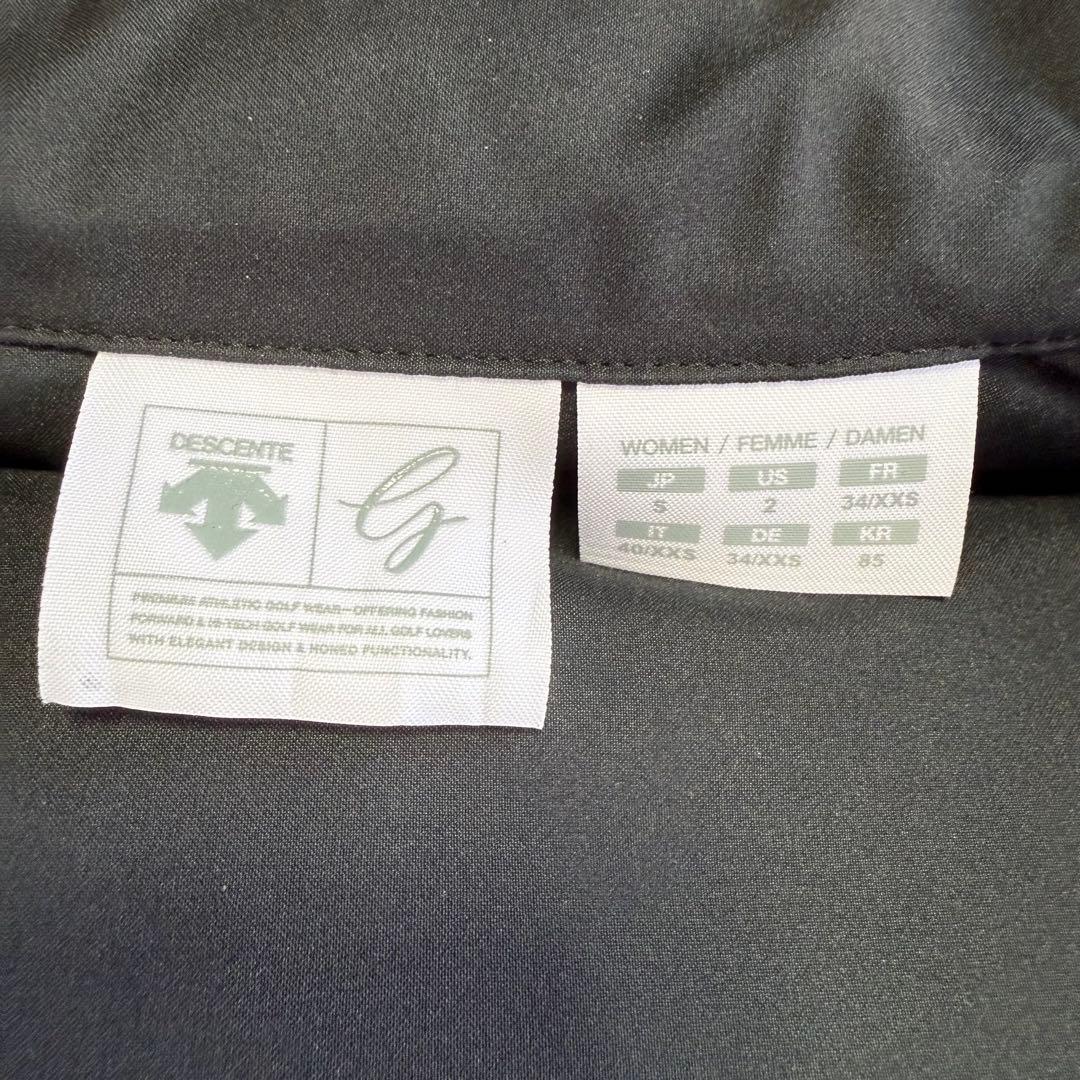 【デサントゴルフ】美品 ダウンジャケット ブラック Sサイズ レディース