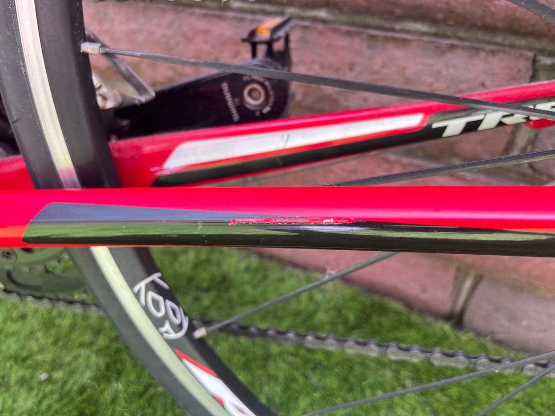 TREK ALPHA2.3 52cm レッド/ホワイト アルミ TREK ALPHA2.3 52cm