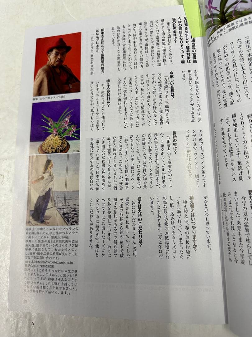 雑誌掲載 絵画 作 田中二郎