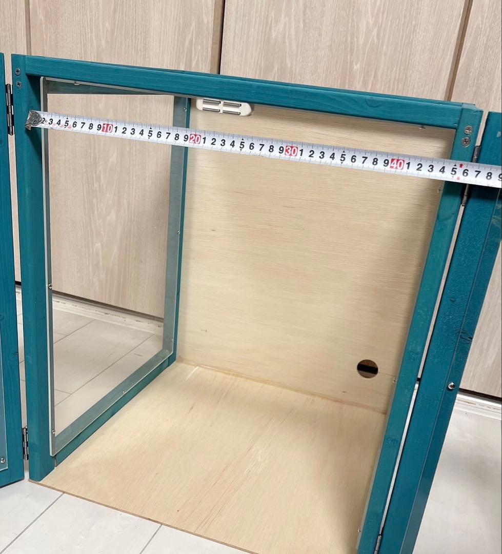 インコ 自作ケージ アクリル ケージカバー グリーン 保温