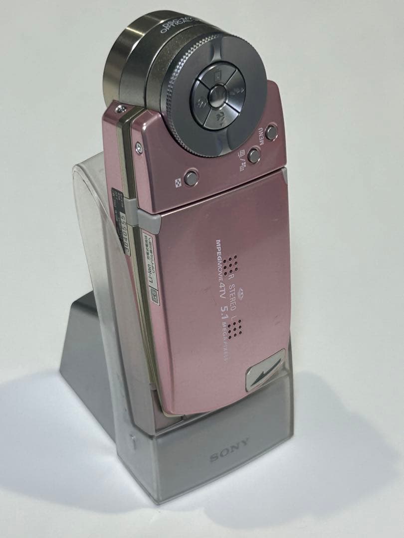 Sony cyber shot ビデオカメラ本体 ピンク 充電ケーブル付き