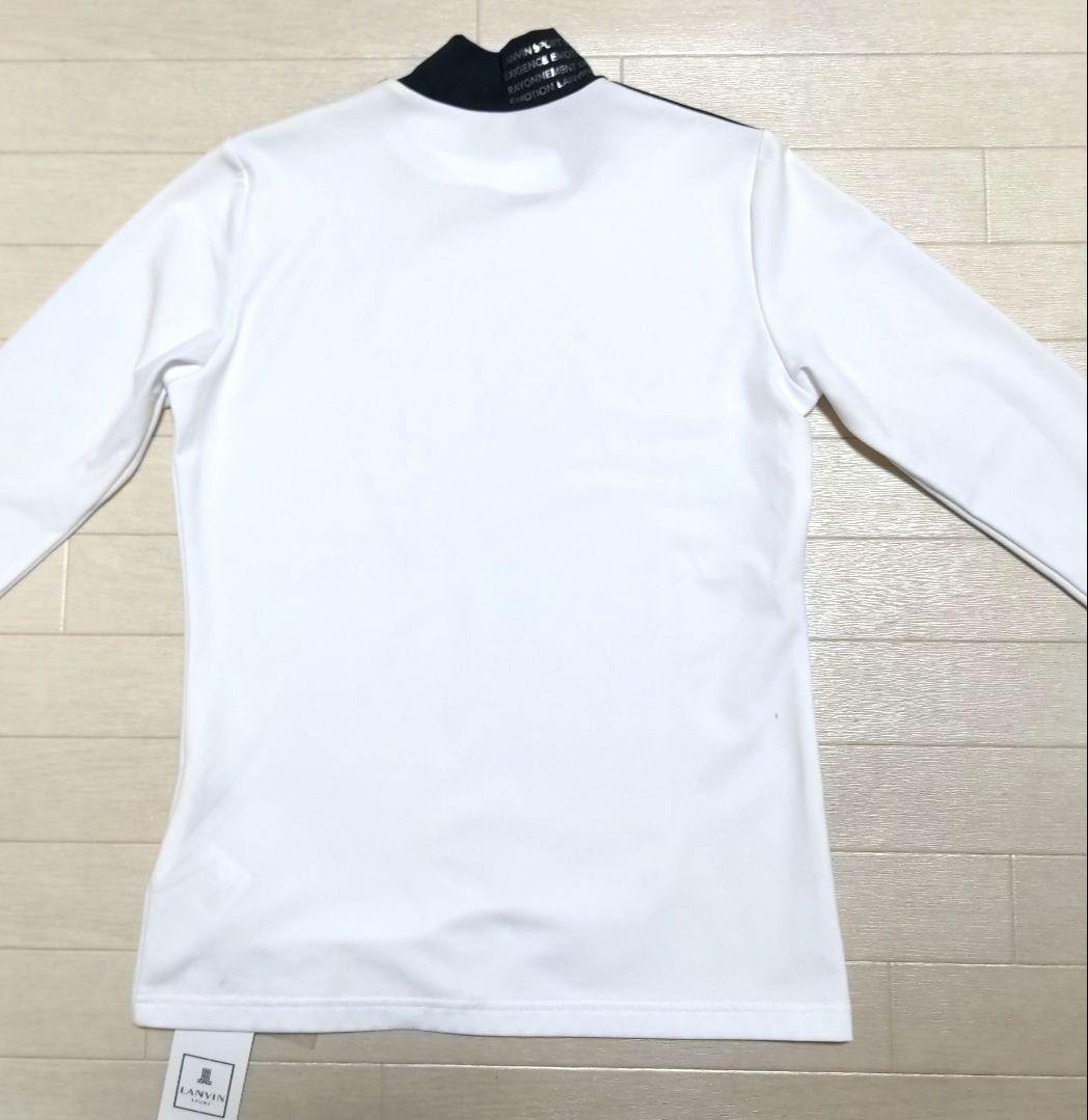 再再再値下新品　ランバンスポール　モックネックL　白　定価19800円　裏微起毛