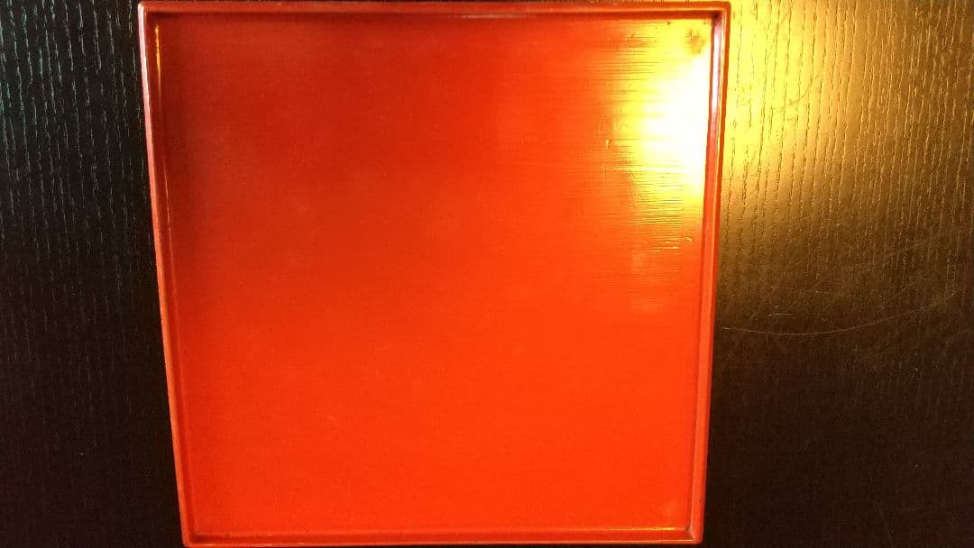 骨董 朱塗の小ぶりな脚付きお膳 8膳 とても可愛い！